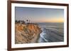 USA, California, Ranchos Palos Verdes. The lighthouse at Point Vicente at sunset.-Christopher Reed-Framed Photographic Print