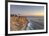 USA, California, Ranchos Palos Verdes. The lighthouse at Point Vicente at sunset.-Christopher Reed-Framed Photographic Print