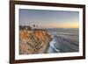 USA, California, Ranchos Palos Verdes. The lighthouse at Point Vicente at sunset.-Christopher Reed-Framed Photographic Print