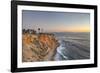 USA, California, Ranchos Palos Verdes. The lighthouse at Point Vicente at sunset.-Christopher Reed-Framed Photographic Print