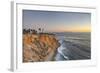 USA, California, Ranchos Palos Verdes. The lighthouse at Point Vicente at sunset.-Christopher Reed-Framed Photographic Print