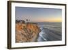 USA, California, Ranchos Palos Verdes. The lighthouse at Point Vicente at sunset.-Christopher Reed-Framed Photographic Print