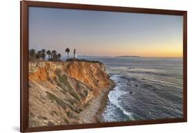 USA, California, Ranchos Palos Verdes. The lighthouse at Point Vicente at sunset.-Christopher Reed-Framed Photographic Print