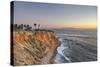 USA, California, Ranchos Palos Verdes. The lighthouse at Point Vicente at sunset.-Christopher Reed-Stretched Canvas