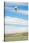 Usa, California, Rio Vista, Sacramento River Delta. Kiteboarder.-Merrill Images-Stretched Canvas