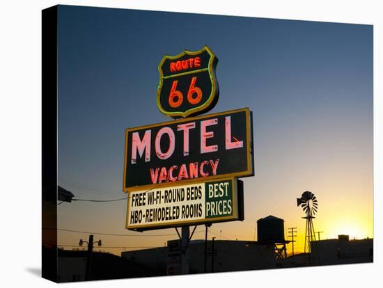 USA, California, Route 66, Barstow, Route 66 Motel-Alan Copson-Stretched Canvas