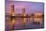 USA, California, Sacramento. Sacramento River and Tower Bridge at sunset.-Jaynes Gallery-Mounted Photographic Print