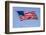 USA, California, San Diego. American flag waves above Liberty Station-Ann Collins-Framed Photographic Print