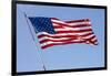 USA, California, San Diego. American flag waves above Liberty Station-Ann Collins-Framed Photographic Print