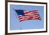 USA, California, San Diego. American flag waves above Liberty Station-Ann Collins-Framed Photographic Print