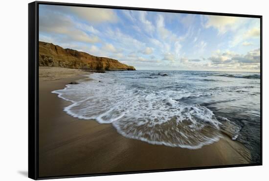 USA, California, San Diego. Beach at Sunset Cliffs Park.-Jaynes Gallery-Framed Stretched Canvas