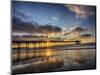 USA, California, San Diego, La Jolla. Scripps Institution of Oceanography Pier with sunset-Terry Eggers-Mounted Photographic Print