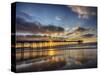 USA, California, San Diego, La Jolla. Scripps Institution of Oceanography Pier with sunset-Terry Eggers-Stretched Canvas