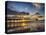 USA, California, San Diego, La Jolla. Scripps Institution of Oceanography Pier with sunset-Terry Eggers-Stretched Canvas