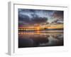 USA, California, San Diego, La Jolla. Scripps Institution of Oceanography Pier with sunset-Terry Eggers-Framed Photographic Print