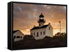 USA, California, San Diego, Old Point Loma Lighthouse at Cabrillo National Monument-Ann Collins-Framed Stretched Canvas