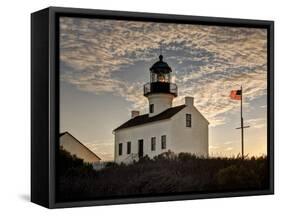 USA, California, San Diego. Old Point Loma Lighthouse at Cabrillo National Monument-Ann Collins-Framed Stretched Canvas