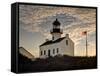 USA, California, San Diego. Old Point Loma Lighthouse at Cabrillo National Monument-Ann Collins-Framed Stretched Canvas