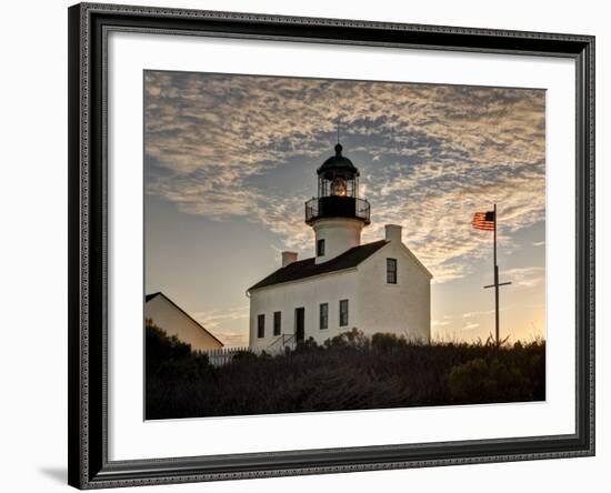 USA, California, San Diego. Old Point Loma Lighthouse at Cabrillo National Monument-Ann Collins-Framed Photographic Print