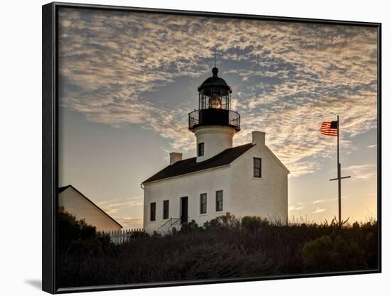 USA, California, San Diego. Old Point Loma Lighthouse at Cabrillo National Monument-Ann Collins-Framed Photographic Print