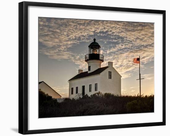 USA, California, San Diego. Old Point Loma Lighthouse at Cabrillo National Monument-Ann Collins-Framed Photographic Print