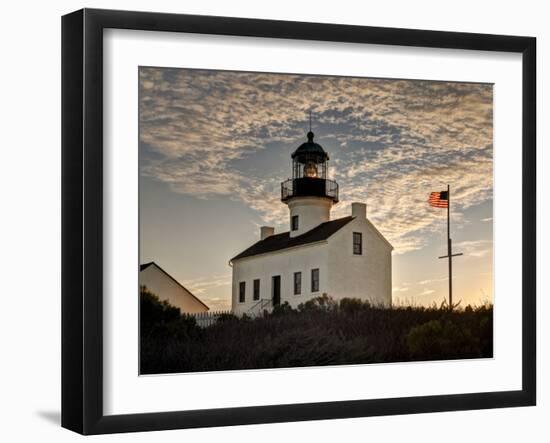 USA, California, San Diego. Old Point Loma Lighthouse at Cabrillo National Monument-Ann Collins-Framed Photographic Print