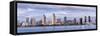 USA, California, San Diego, Panoramic view of city skyline-Ann Collins-Framed Stretched Canvas