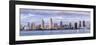 USA, California, San Diego, Panoramic view of city skyline-Ann Collins-Framed Photographic Print