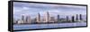 USA, California, San Diego, Panoramic view of city skyline-Ann Collins-Framed Stretched Canvas