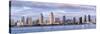 USA, California, San Diego, Panoramic view of city skyline-Ann Collins-Stretched Canvas