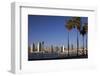 USA, California, San Diego. San Diego Skyline and Palm Trees-Kymri Wilt-Framed Photographic Print