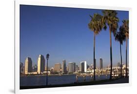 USA, California, San Diego. San Diego Skyline and Palm Trees-Kymri Wilt-Framed Photographic Print