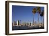 USA, California, San Diego. San Diego Skyline and Palm Trees-Kymri Wilt-Framed Photographic Print