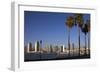 USA, California, San Diego. San Diego Skyline and Palm Trees-Kymri Wilt-Framed Photographic Print