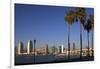 USA, California, San Diego. San Diego Skyline and Palm Trees-Kymri Wilt-Framed Premium Photographic Print