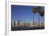 USA, California, San Diego. San Diego Skyline and Palm Trees-Kymri Wilt-Framed Photographic Print