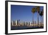 USA, California, San Diego. San Diego Skyline and Palm Trees-Kymri Wilt-Framed Photographic Print