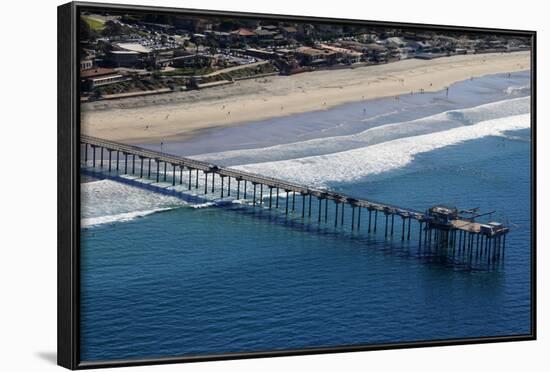 USA, California, San Diego. Scripps Pier, La Jolla Shores-Kymri Wilt-Framed Photographic Print