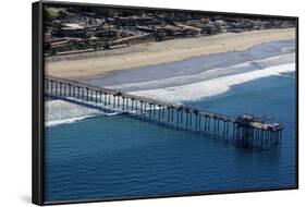 USA, California, San Diego. Scripps Pier, La Jolla Shores-Kymri Wilt-Framed Photographic Print