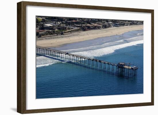 USA, California, San Diego. Scripps Pier, La Jolla Shores-Kymri Wilt-Framed Photographic Print