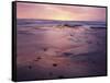 USA, California, San Diego, Sunset on Sand and Rocks-Christopher Talbot Frank-Framed Stretched Canvas