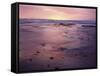 USA, California, San Diego, Sunset on Sand and Rocks-Christopher Talbot Frank-Framed Stretched Canvas