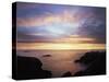 USA, California, San Diego, Sunset over Rocks on the Pacific Ocean-Christopher Talbot Frank-Stretched Canvas