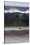 USA, California, San Diego. Surfer at Cardiff by the Sea-Kymri Wilt-Stretched Canvas