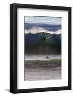 USA, California, San Diego. Surfer at Cardiff by the Sea-Kymri Wilt-Framed Photographic Print