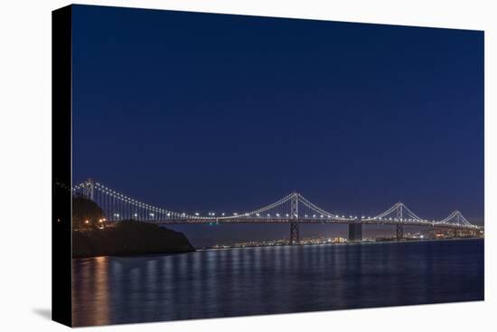 USA, California, San Francisco, Bay Bridge at Twilight-Rob Tilley-Stretched Canvas