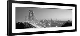 Usa, California, San Francisco, Bay Bridge, Night-null-Framed Photographic Print