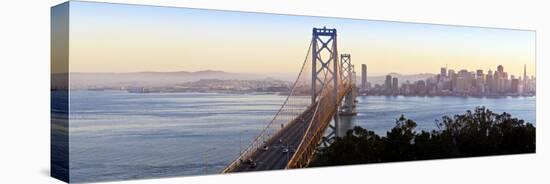 USA, California, San Francisco, City Skyline and Bay Bridge from Treasure Island-Gavin Hellier-Stretched Canvas