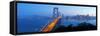 USA, California, San Francisco, City Skyline and Bay Bridge from Treasure Island-Gavin Hellier-Framed Stretched Canvas