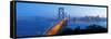 USA, California, San Francisco, City Skyline and Bay Bridge from Treasure Island-Gavin Hellier-Framed Stretched Canvas